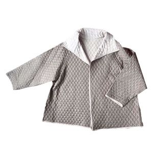 ZORAN reversible quilted silk cocktail jacket